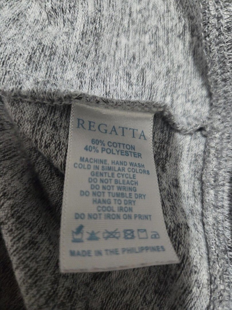 Regatta Grey Long Sleeve Sweater Small (Category: Coats, Jackets and Outerwear) located in Dasmarinas. Submitted by youngdeer-bdc6 (Listing ID 1468050017, Image 2). Description: - Selling my Regatta Long Sleeve Sweater - Color: Grey - Size: S Measurements (Actual): Chest Width: 18 in Shirt Length: 22 in Sleeve Length: 24 in Shoulder Width: 15 in Issues: None, 10/10. RFS: Decluttering Price: 600 MOP: Gcash, Bank Transfer.