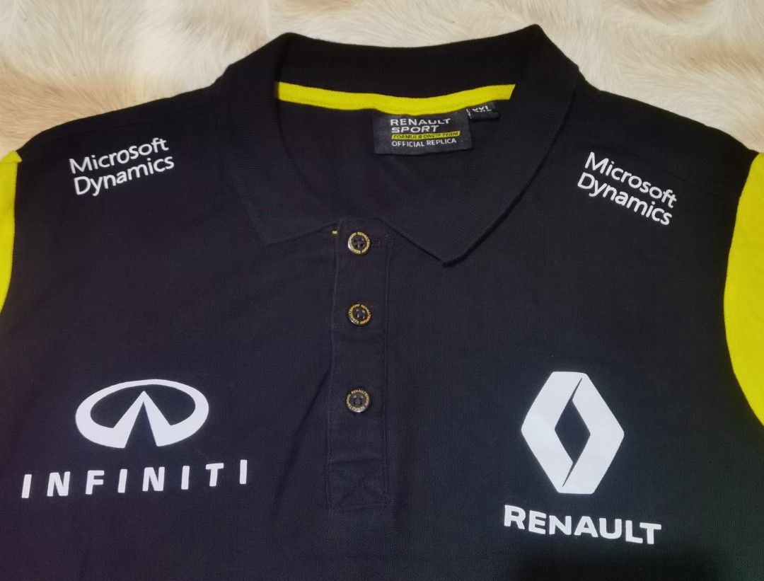 RENAULT F1 TEAM POLOSHIRT (Category: Activewear) located in Compostela. Submitted by thevintage92 (Listing ID 1468025973, Image 3). Description: Renault f1 team Xxl on tag. Best fit it xl CONDITION : 10/10 As brand new Dimes: 22.5x30 1200 SHIPPED.