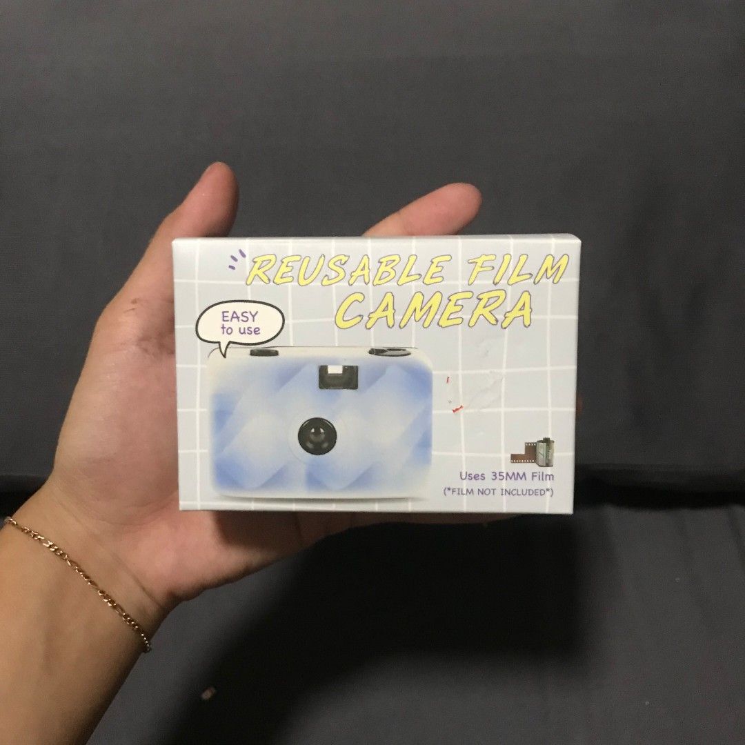 Reusable Film Camera (Category: Cameras) located in Pasuquin. Submitted by xixiaaa_cc (Listing ID 1467959432, Image 2). Description: ୨ৎ REUSABLE FILM CAMERA — BLUE MARBLE 💙🎞️ ♡ Design: Blue Marble ♡ Material: Plastic ♡ Condition: Brand new, with box ♡ Imported from the U.S. 🇺🇸 ♡ Available: 2 pcs only! 𐙚 PLEASE NOTE: Film must be purchased separately. Capture your favorite memories with a cute, vintage aesthetic! 🦋📸 ୨ৎ PAYMENT METHODS 💸 ♡ 