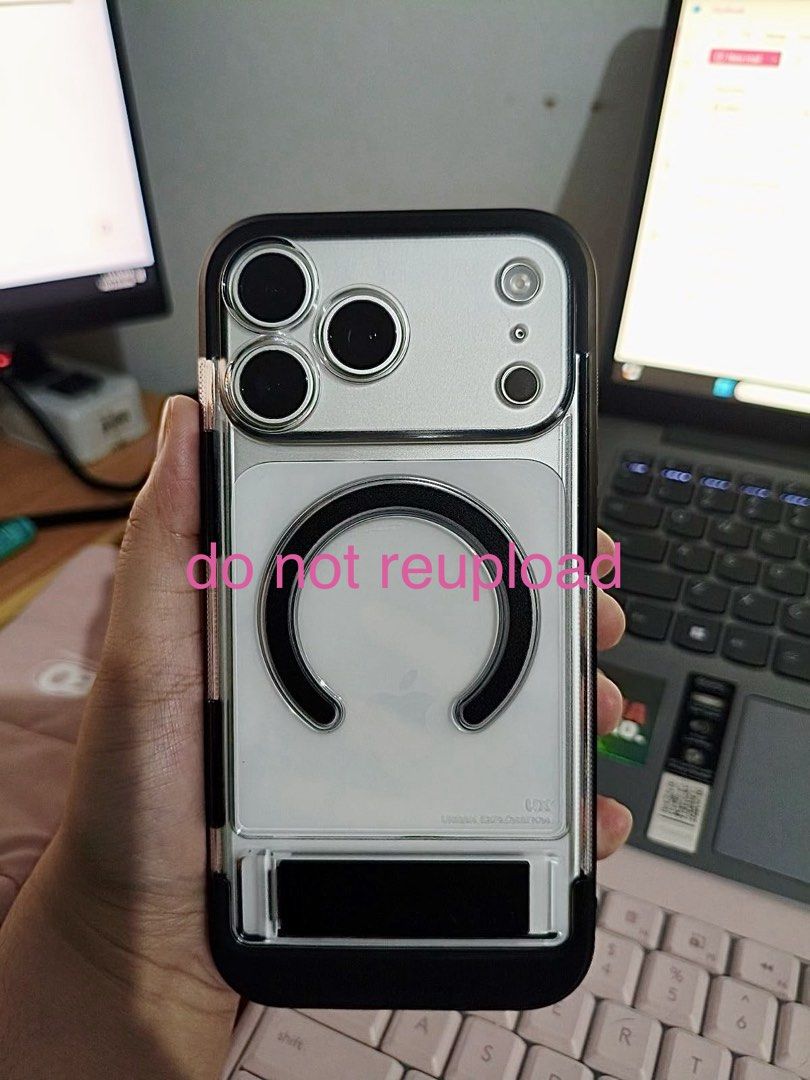 Ringke UX Magnetic 17 & 18Pro Max (Category: Cases & Sleeves) located in Quezon City. Submitted by happypancake6 (Listing ID 1468036997, Image 1). Description: Ringke UX Magnetic Case for Apple iPhone 18 Pro Max / 17 Pro Max 1st owner, used for few days. Very nice protected lahat pati cam button. Will sell kasi parang pang lalaki hehe Lalamove/j&t shouldered by buyer.