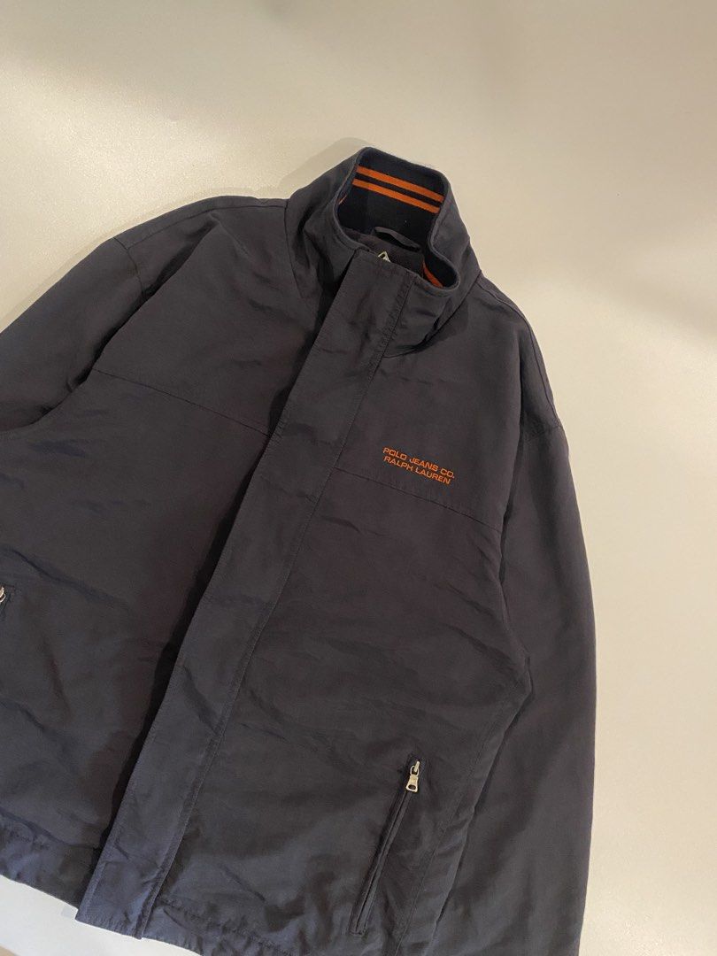 Rl down Jacket double zip in navy (Category: Coats, Jackets and Outerwear) located in Iloilo. Submitted by joren_ian (Listing ID 1467979873, Image 2). Description: Rl down jacket double zip Size:large Dimes (Length×Width):28x23’ ₱1500 nego Condition:like new Issue:none.