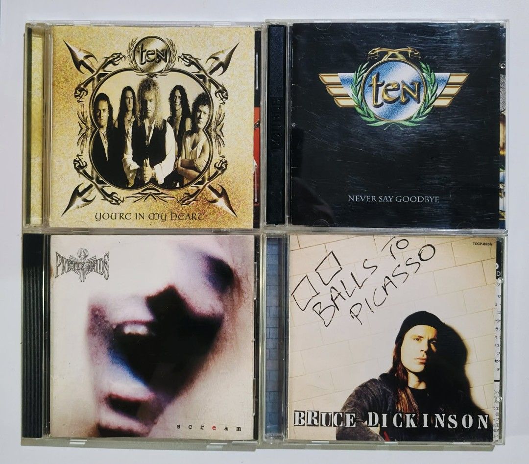 Rock and Metal CDs (Category: CDs & DVDs) located in Taguig. Submitted by sellout2ny (Listing ID 1467928543, Image 2). Description: 200/250 each VG/VG+/NM - Genre: Rock and Heavy Metal - Notable Bands: Ten, Heavens Gate, Mr. Big, Pink Cream 69, Iron Savior, Bruce Dickinson - Features: Japanese pressing editions with obi strips and original jewel cases - Condition: Great selection for expanding your physical music library.
