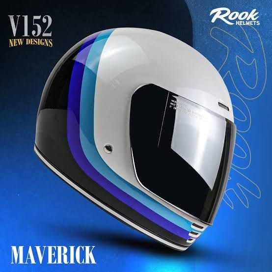 Rook: Maverick (Category: Helmets and other Riding Gears) located in Quezon City. Submitted by shopjito (Listing ID 1467886780, Image 1). Description: Want to sell: Rook V152 Maverick ----- Seldom used ----- Size Medium ----- Inclusions: Dust bag Clear visor ----- Black lens attached ----- SRP: 4500 (Bought at Team Graphitee Mindanao Ave) Selling: 2500 only Manila area .