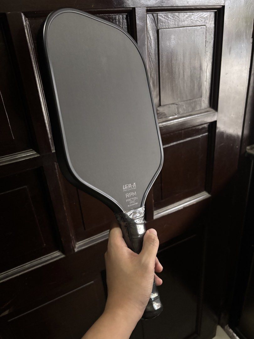 RPM V2 - Blackout (Category: Racket and Ball Sports) located in Manila. Submitted by kyl.cng (Listing ID 1467907388, Image 2). Description: RPM FRICTION PRO V2 — BLACKOUT ⚫ | BRAND NEW 💰 ₱5,599 ONLY! Negotiable for sure buyers. ✨ PRODUCT DETAILS * 📦 Brand New / Unused * ⚫ Blackout Colorway * 🏓 Super Clone / High Quality OEM * 🎯 Suitable for Open Play and Regular Games * 💸 Sulit option for players looking for a paddle under ₱6K 📍 Metro Manil