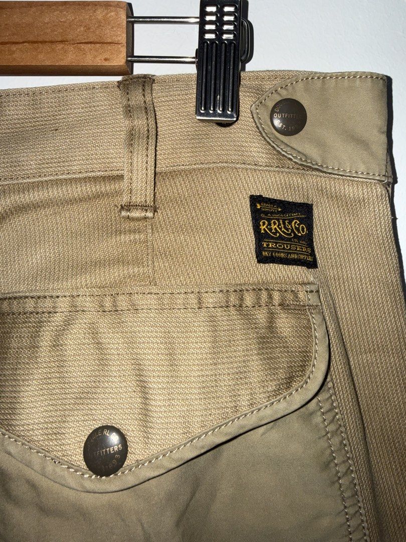 RRL Double RL Cargo Trouser (Category: Trousers) located in Los Banos. Submitted by davidabeg15504 (Listing ID 1467945621, Image 3). Description: Size 32 on tag (Actual Waistline 34) Buttonfly Dimensions: Length 42 inches Hem 8.5 inches Excellent Condition Price: 3880 + sf 📥.