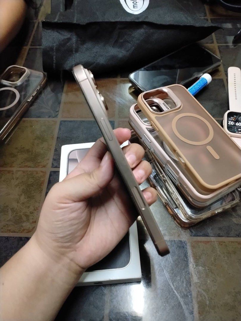 RUSH Iphone 16 pro max 256GB‼️ (Category: iPhone 16 Series) located in Manila. Submitted by angelo_deer (Listing ID 1467950765, Image 3). Description: iPhone 16 Pro Max – 256GB Dessert Titanium - with box (Same IMEI) & Original Cord - Underwarranty (Expired 12/04/26) - Battery health: 98% - iOS 27.0.1 last updated - ZP/A & NTC approved (Local Variant) - Openline and No History of Repair - No Issue and no dents - Free case - Nego pa if kukunin aga