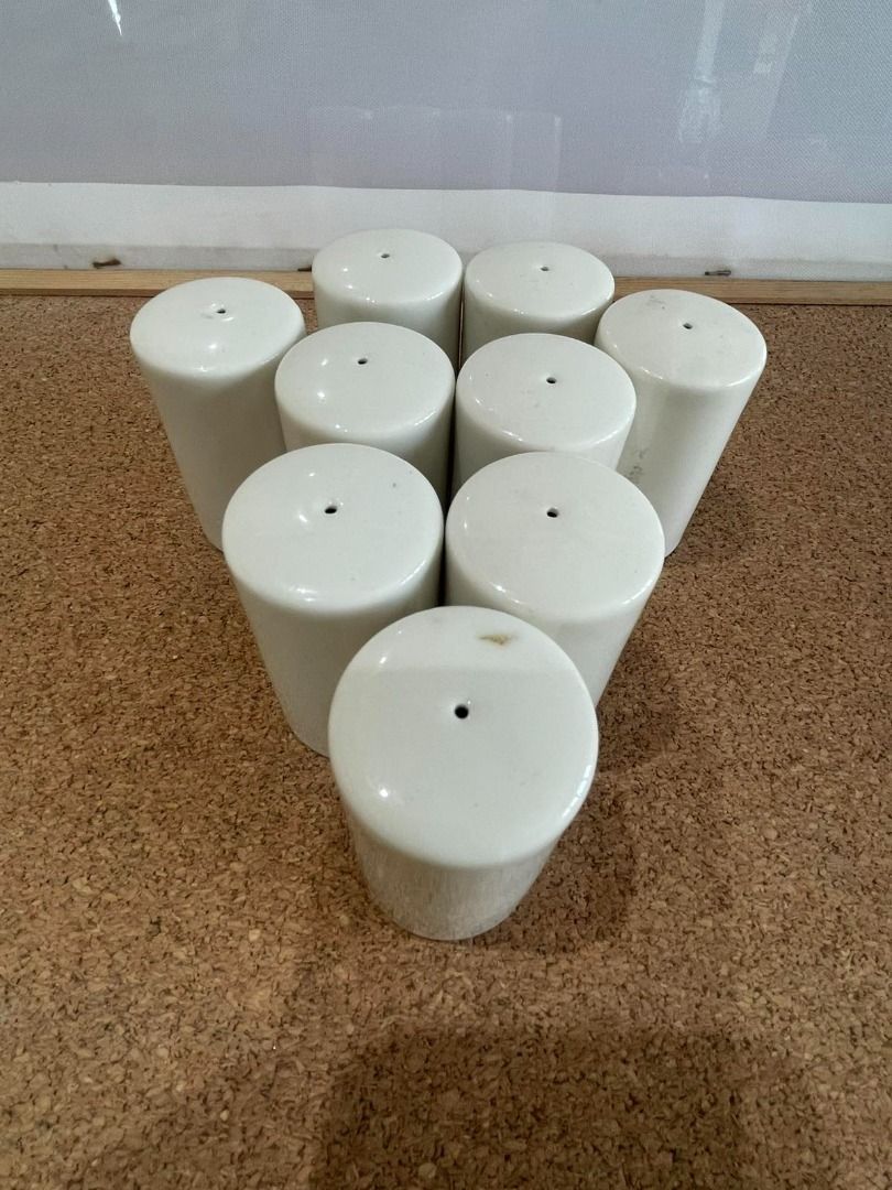 Salt Dispenser (Category: Dinnerware & Cutlery) located in Quezon City. Submitted by foxsquaredeals (Listing ID 1467919735, Image 1). Description: 9pcs available P50/pc MOP: Gcash/Bank Transfer.