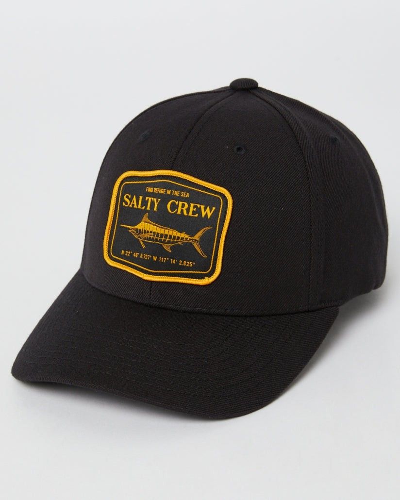 SALTY CREW STEALTH 6 PANEL BLACK CAP (Category: Caps & Hats) located in Manila. Submitted by thriftfinds_tagum (Listing ID 1468008713, Image 1). Description: SALTY CREW STEALTH 6 PANEL BLACK like new condition one size Adult Style: Cap Colour: Black Material: 80% Acrylic / 20% Wool Structured, mid-crown height Woven damask patch Plastic snapback 750.⁰⁰.