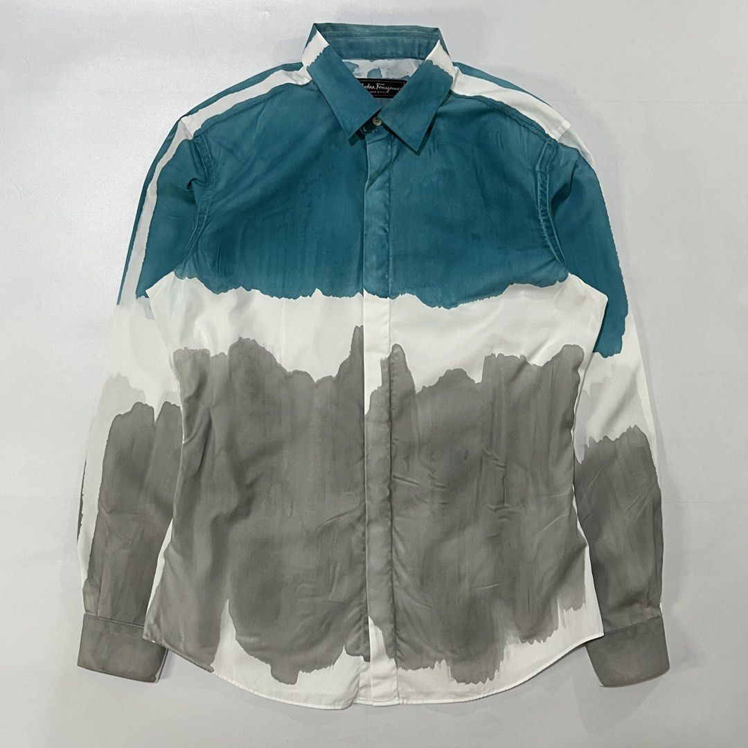 SALVATORE FERRAGAMO TIE DYE SHIRT (Category: Luxury Apparel) located in Bacolod City. Submitted by the.finest (Listing ID 1468031490, Image 1). Description: Salvatore Ferragamo Tie Dye Shirt Tag Size: Medium (can fit Large) Width: 21 Length: 29 Condition: 9/10 3,500+shipping fee.