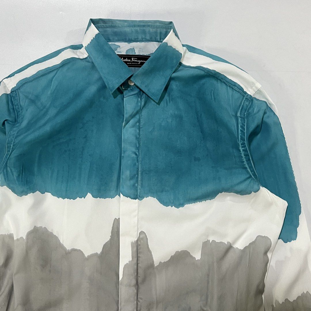 SALVATORE FERRAGAMO TIE DYE SHIRT (Category: Luxury Apparel) located in Bacolod City. Submitted by the.finest (Listing ID 1468031490, Image 3). Description: Salvatore Ferragamo Tie Dye Shirt Tag Size: Medium (can fit Large) Width: 21 Length: 29 Condition: 9/10 3,500+shipping fee.