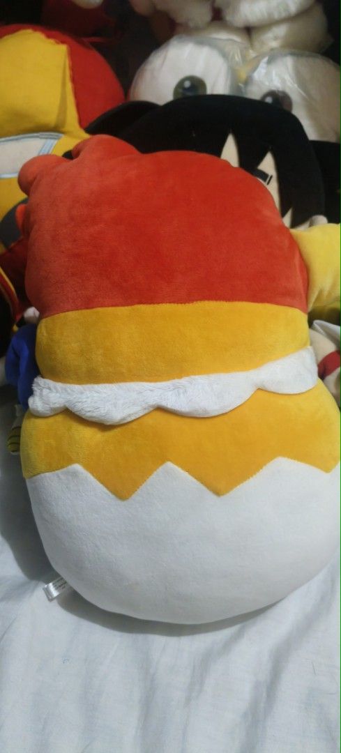 Sanrio Gudetama Plush Doll (Category: Plushies & Soft Toys) located in Manila. Submitted by greatteachermav14 (Listing ID 1467842776, Image 3). Description: Limited edition (rare gudetama) - Authentic Universal Studios Japan (USJ) Gudetama plush toy - Adorable design wearing a festive red costume with embroidered Japanese text - Made from ultra-soft, fluffy fabric for maximum cuddliness - Excellent, clean condition with no stains or flaws - Ideal