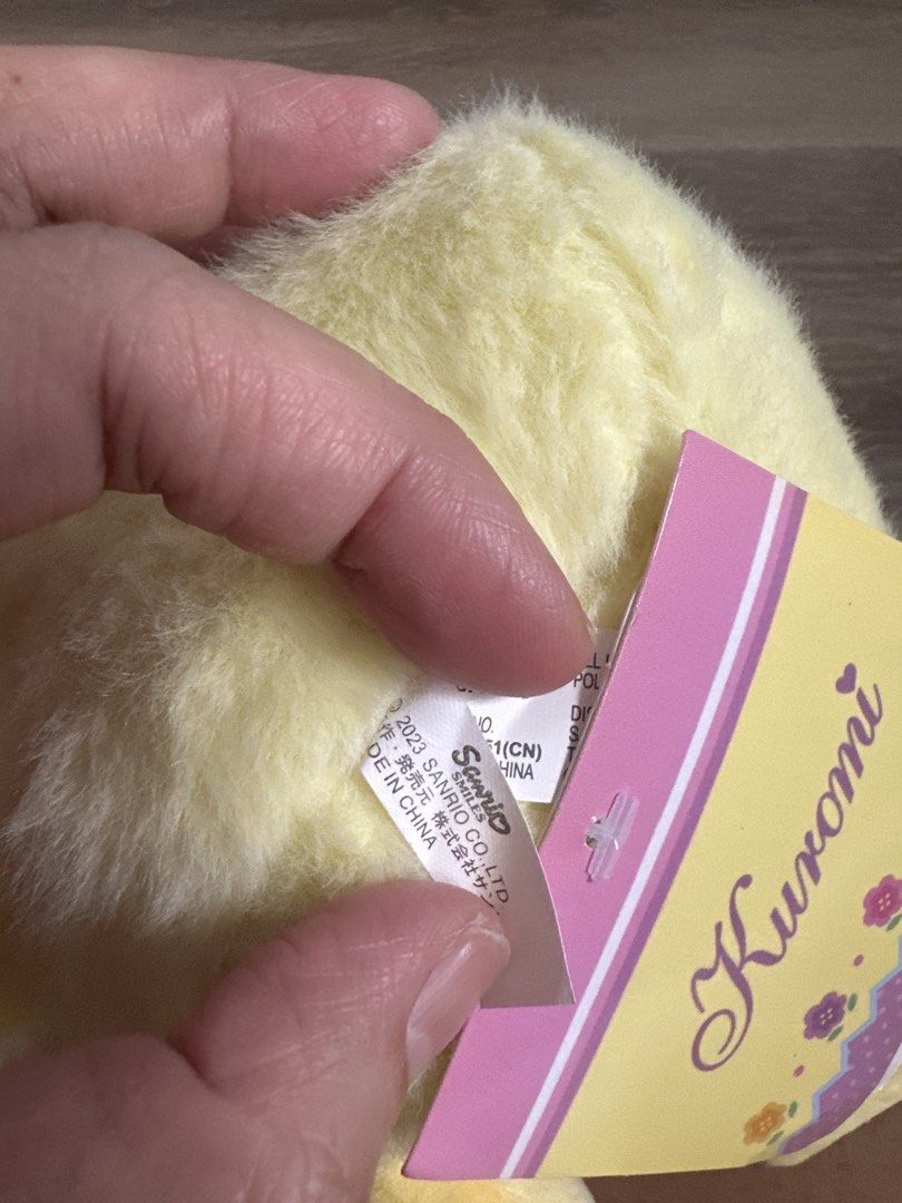 Sanrio Kuromi Easter Edition Chick Plush Toy (Category: Plushies & Soft Toys) located in Cainta. Submitted by shopbyyna (Listing ID 1467887593, Image 3). Description: - Authentic Sanrio Kuromi Easter Edition plush - Adorable yellow chick costume with purple polka dot hood and lace trim - Features iconic forehead skull symbol and cute brown eyes - Official Sanrio tag attached - Perfect addition to any Sanrio or Kuromi collection!.