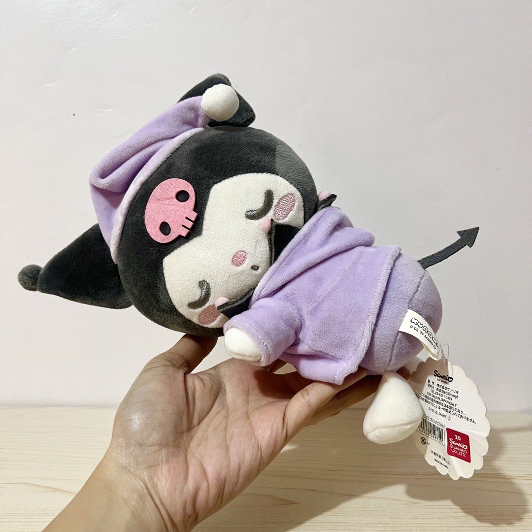 Sanrio Kuromi Sleeping Plush 20x13cm - Php 400 (Category: Character Goods) located in Davao. Submitted by pandorastoybox (Listing ID 1467983680, Image 3). Description: Sanrio Kuromi Sleeping Plush 20x13cm - Php 400.
