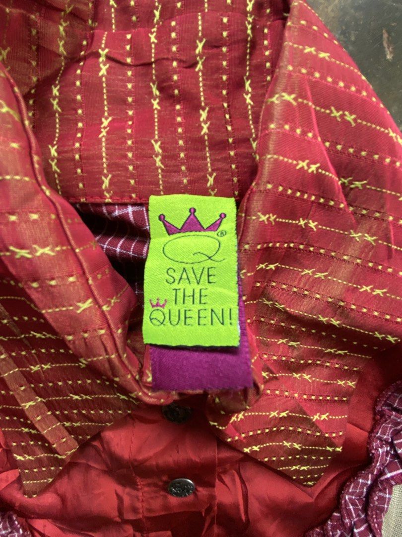Save The Queen Blouse Shirt Italian Vintage Mesh Patchwork Medium (Category: Blouses) located in Dapitan. Submitted by bolandojh07634 (Listing ID 1467852428, Image 3). Description: Y2k Save the Queen Long Sleeve Medium on tag Rare Find No Major Flaw.