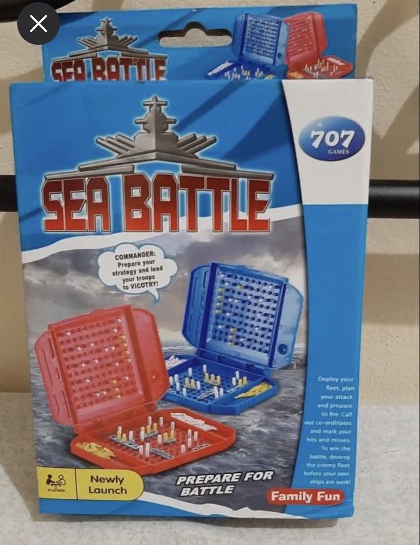 Sea Battle Board Game (Category: Board Games & Puzzles) located in Manila. Submitted by row.05row (Listing ID 1467870465, Image 1). Description: 👉 Unused / Never opened the packaging 👉 Original (still w/price tag).