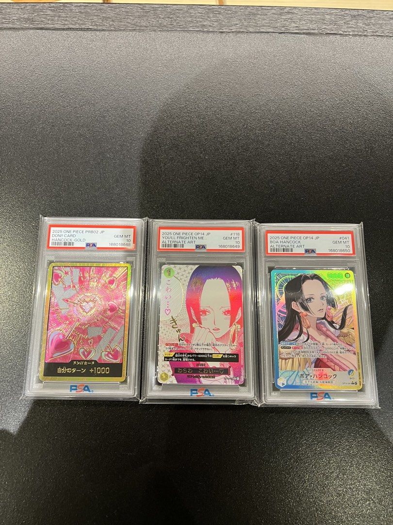 Sequential Boa (Category: Graded Cards) located in Singapore. Submitted by aminoacid18 (Listing ID 1468009288, Image 1). Description: Sequential boa PRB02 Boa gold don OP14 manga Event Boa OP14 boa leader .