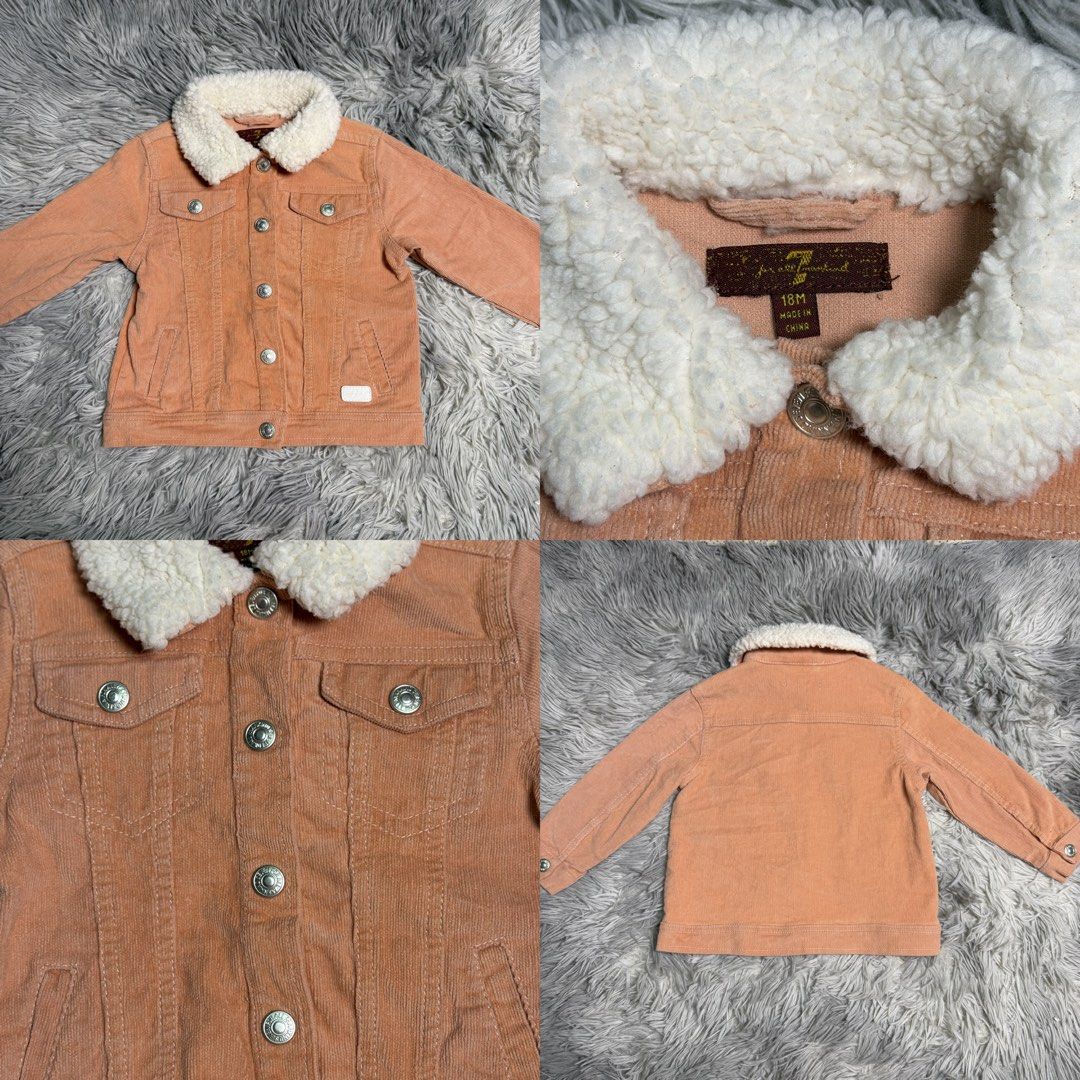 Seven for all Mankind Corduroy Button Down Jacket 18months (Category: Babies & Kids Fashion) located in Valenzuela. Submitted by itshanaaaaa_ (Listing ID 1467929736, Image 1). Description: Seven for all Mankind ♡ Corduroy Button Down Jacket CODE: TMH020 SIZE: 18months CONDITION: EUC — like new ₱250 MINE + CODE ♡ — Once yours, please fill out the order form to proceed. — NO CANCELLATION once claimed. — PAYMENT FIRST • NO COD .
