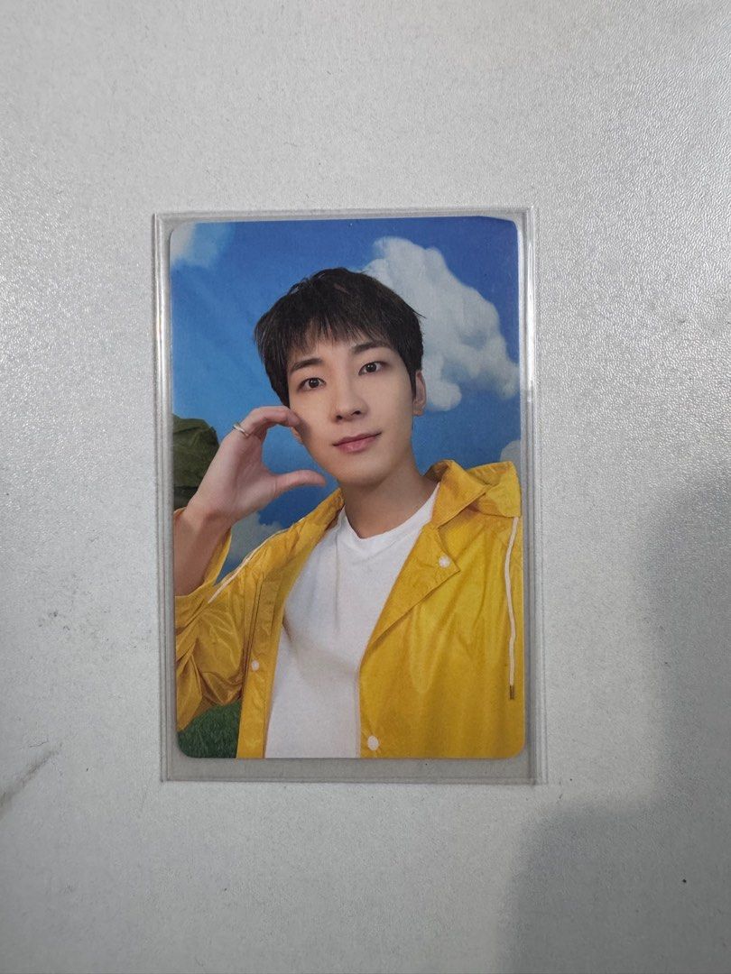 seventeen wonwoo seventeenth heaven carver pc (Category: K-Wave Merchandise) located in Antipolo. Submitted by cherrycheolcart (Listing ID 1467909648, Image 1). Description: - Official photocard featuring male idol in yellow jacket and white t-shirt - Stored in a protective clear sleeve since pulling - Packed securely with a top loader and thick cardboard backing for shipping - Feel free to message for more photos or inquiries!.