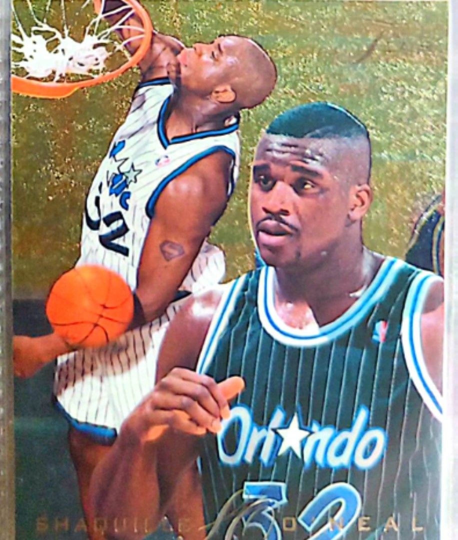 Shaquille O'Neal (Category: Raw Singles) located in Taguig. Submitted by vincepar (Listing ID 1468032471, Image 1). Description: 1995–96 Flair Shaquille O'Neal (#97) basketball trading card featuring him in his Orlando Magic uniform..
