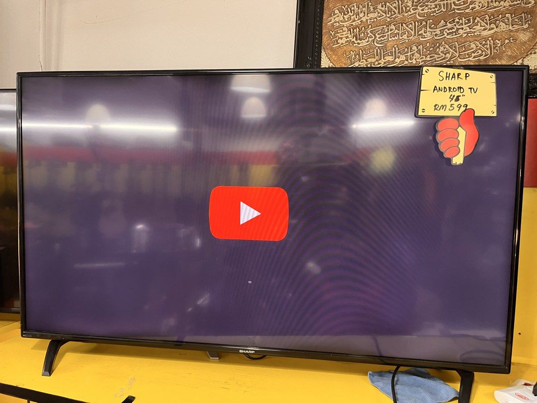 SHARP 45INCH ANDROID TV (Category: TV) located in Klang. Submitted by cashconvertersklang (Listing ID 1467963136, Image 3). Description: SHARP 45 INCH ANDROID TV ⭐️Smart tv ⭐️45 inch ⭐️Remote 💵RM599💵 📌Cod:at our store located at Bukit Tinggi Klang 📌 postage/lalamove-available/manageable🤗 CASH CONVERTERS BUKIT TINGGI, KLANG. 30-0 & 32-0, Ground Floor, Lor. Batu Nilam, 4B Bandar Bukit Tinggi, 41200 Klang, Selangor Darul Ehsan 03-33239759.