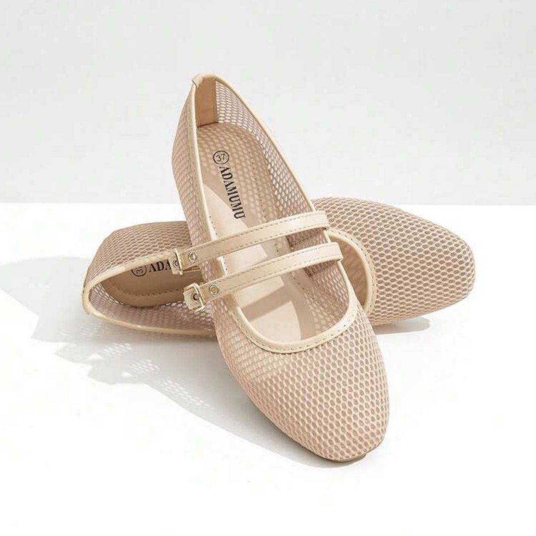Shein Adamumu Beige Flat Shoes (Category: Flats & Sandals) located in Subic. Submitted by cyrelll (Listing ID 1467976770, Image 1). Description: SIZE 36 once used .