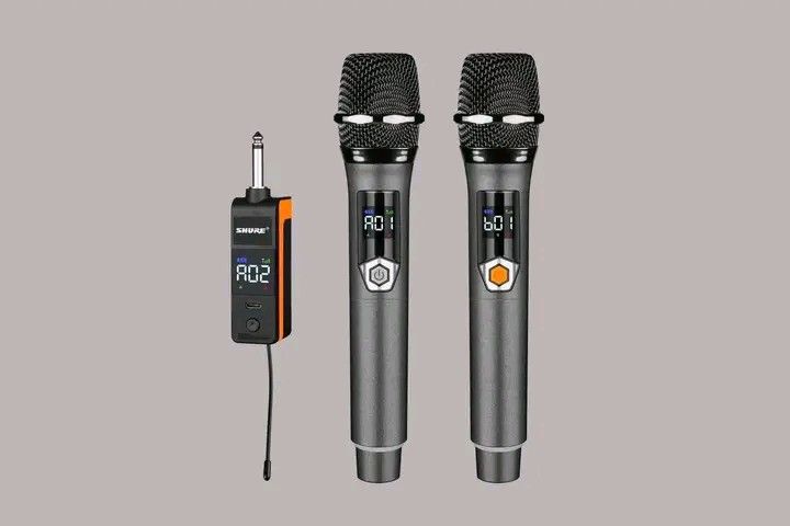 Shure SM-819 Universal Wireless Microphone Dual Set (Category: Microphones) located in Manila. Submitted by iliasjen3082126 (Listing ID 1467902425, Image 3). Description: - Complete Shure SM-819 universal wireless microphone set with dual handheld mics and wireless receiver - Ready for plug-and-play use in karaoke, speeches, and home gatherings - Features clear digital LED display on each microphone body - Includes rechargeable batteries, USB cha