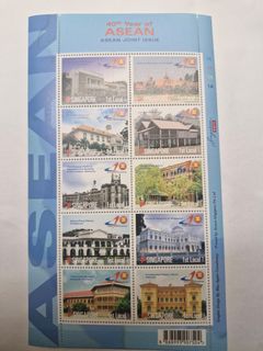 Singapore Aircraft Series Stamp Sheets Civil and Military Aviation ...