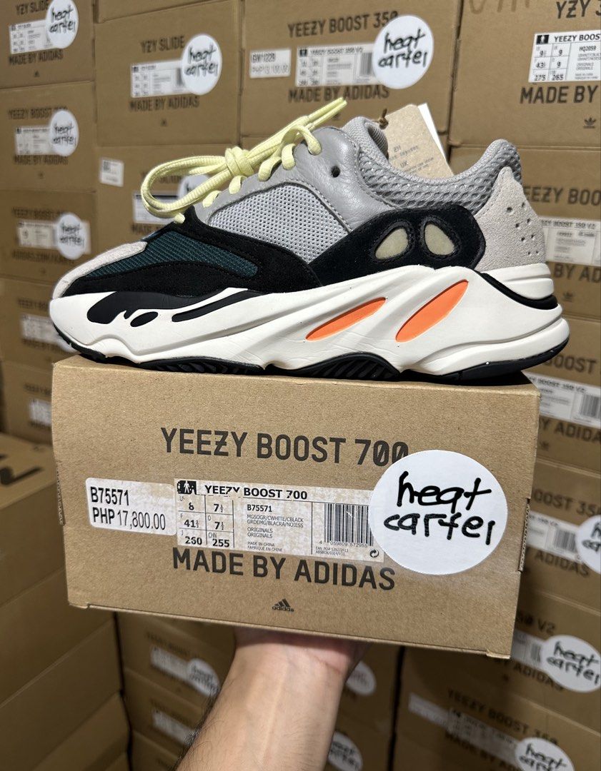 size 8 Yeezy 700 Wave runner (Category: Sneakers) located in Cavite. Submitted by heatcartel_ (Listing ID 1467841348, Image 1). Description: Rare pair! COD/COP nationwide 🚚 Yeezy 700 wave runner (2022 latest) - size 8 used 1x ₱11,500 vermosa / evia alabang / ATC / MOA meet up📍.