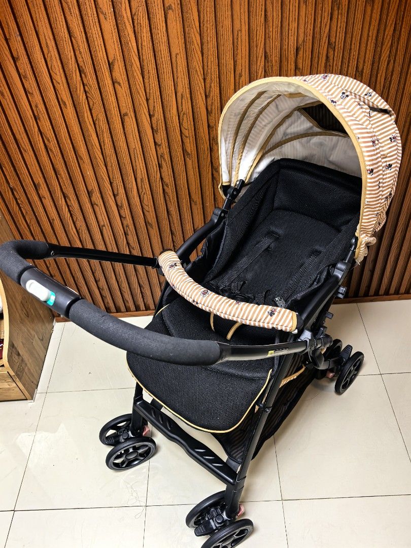 Smart angle (mickey mouse edition) (Category: Strollers) located in Manila. Submitted by miradoming32070 (Listing ID 1467924934, Image 3). Description: Smart angle by combi (mickey mouse edition) ➡️ Newborn to toddler ➡️ Fully recline ➡️ Adjustable seat ➡️ High seat ➡️ Reversible handle ➡️ Lightweight ➡️ Compact fold Like new condition.