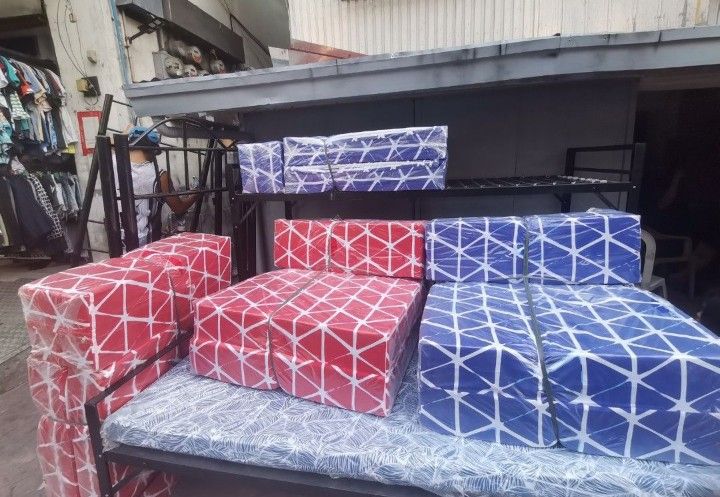 SOFA BED AVAILABLE 🔥 (Category: Bed Frames & Mattresses) located in Manila. Submitted by carriemorl14080 (Listing ID 1467976993, Image 3). Description: CLASSIC AND NEO SOFABED AVAILABLE ♥️ ORIGINAL URATEX 6INCHESS SINGLE - 1900 SEMI DOUBLE - 4200 DOUBLE - 5000 QUEEN - 5700 KING - 6000.
