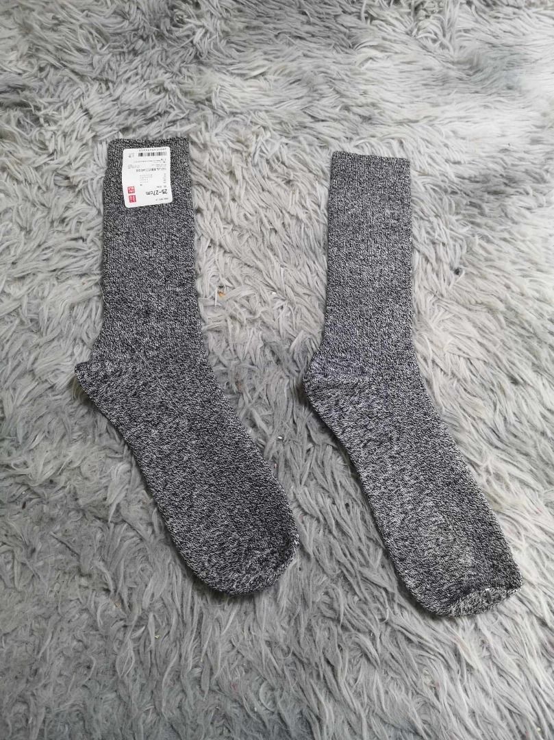 Soft texture Knit Design Grey Marled crew Socks (Category: Socks) located in Santa Cruz. Submitted by jmy_surplus.2 (Listing ID 1467970212, Image 1). Description: Size ; L - 15.4 W - 3.4 Color ; Grey Type ; Socks Brand ; No brand Material ; Cotton Style ; Cotton Calf High Socks LG 118 JMY 3 Batch #225.