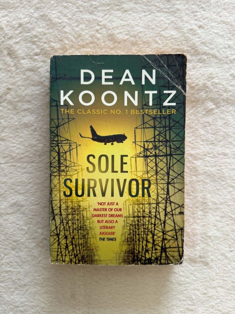 Sole Survivor - Dean Koontz (Category: Storybooks) located in Santiago. Submitted by bookworm_club (Listing ID 1467894586, Image 1). Description: 📚no cancellation, return or exchange. 📚secondhand books. some books are in good condition while some has minimal flaws (foxing, creases, dog-eared pages, etc.) 📚reasonable haggling is allowed. 💰MOP: For same day pickup - CASH & BANK TRANSFER For shipping or scheduled pickup - BANK TRANSFER 🚚MOD: •S