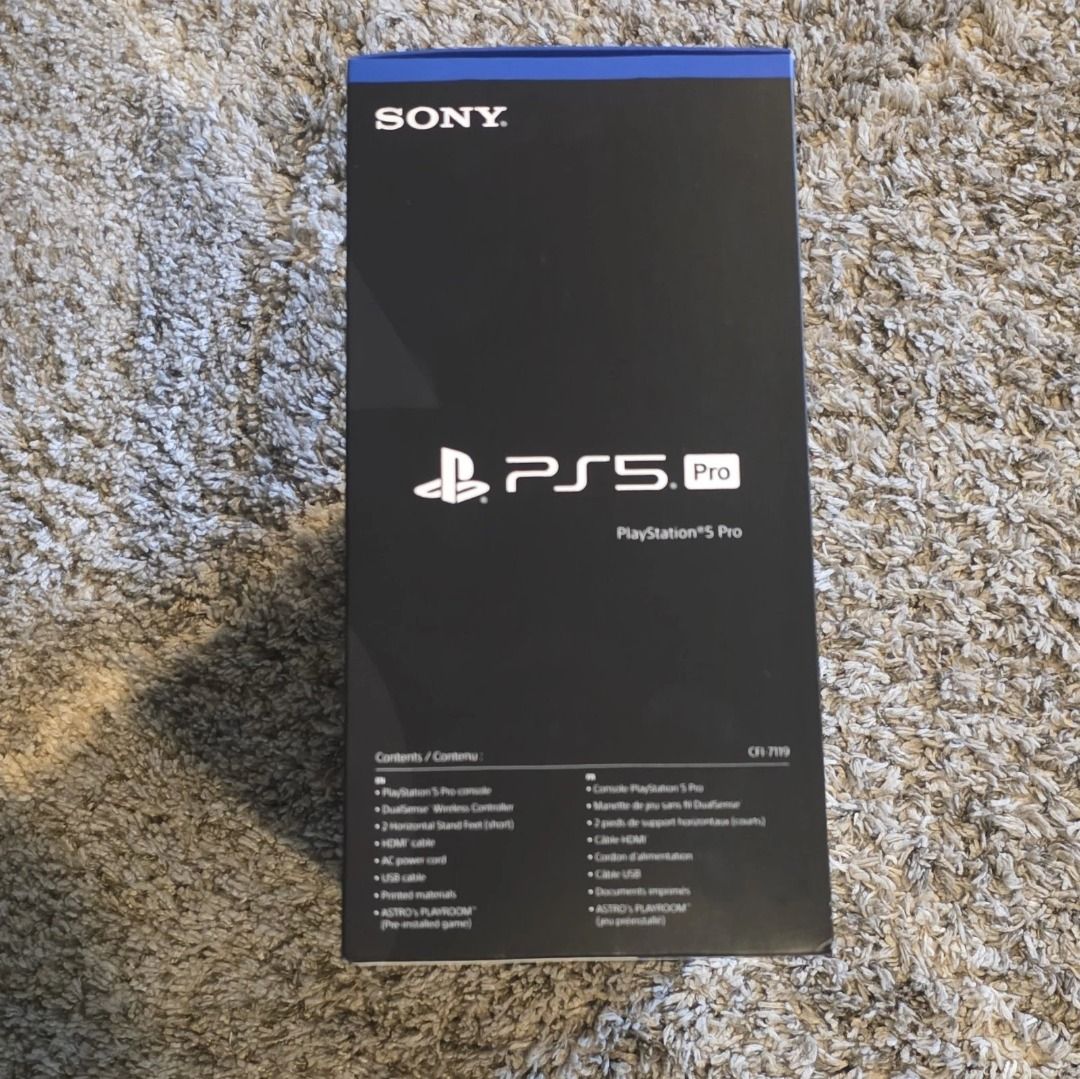 Sony PlayStation 5 Pro PS5 Pro 2TB Console (Category: PlayStation) located in Caloocan City. Submitted by grandwind_917561 (Listing ID 1468057412, Image 3). Description: - Brand new & 100% unopened retail box - Sony PlayStation 5 Pro Digital Edition - Massive 2TB SSD storage capacity - Stunning 4K gaming & HDR support - Stored securely indoors, away from sunlight - Meetup or shipping options available.