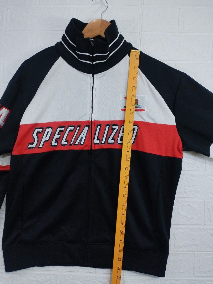 Specialized I Am Specialized California Republic Track Jacket Medium (Category: Coats, Jackets and Outerwear) located in Davao. Submitted by salupannino2016-98573 (Listing ID 1467933671, Image 3). Description: SPECIALIZED MEN'S TRACK JACKET MEDUIM ON TAG WIDTH..21 LENGTH..26 EXCELLENT COTTON/POLYESTER FABRIC 880/FREESHIP TNX ADMIN..☺.