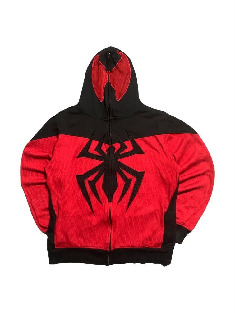 Spider-Man Full Zip Hoodie (Category: Coats, Jackets and Outerwear) located in Las Pinas. Submitted by silver.itsmeluna (Listing ID 1467903799, Image 1). Description: 22 x 26. 5 Color rate : 9.5/10 Condition : excellent Flaws | issues : need wash only Origin of goods : China .