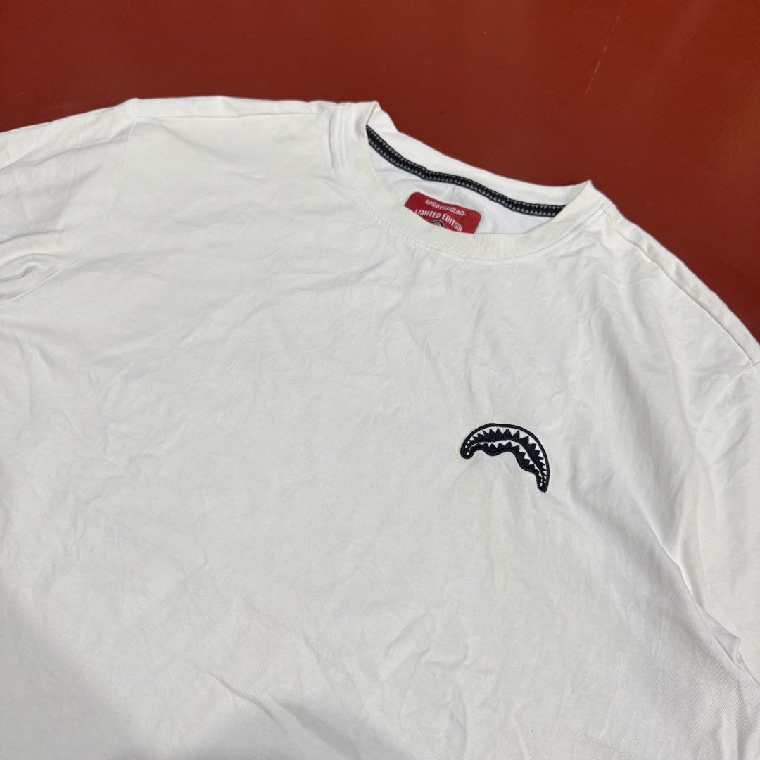 SPRAYGROUNDS SHIRT (Category: Tshirts & Polo Shirts ) located in Pasig City. Submitted by buzzthrifty (Listing ID 1468006565, Image 3). Description: SIZE M-L 22x27 EXCELLENT NEEDS WASH ONLY .