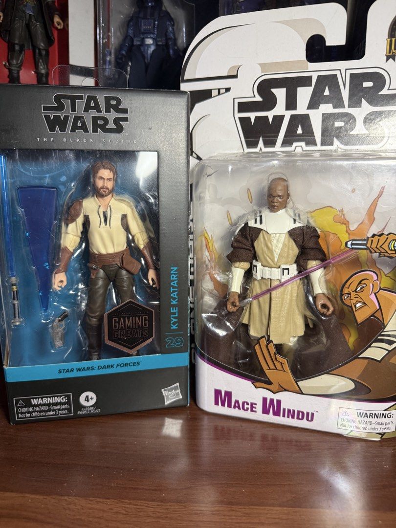 Star Wars Black Series Jedi (Category: Figurines & Statues) located in Angono. Submitted by brydeville (Listing ID 1467890410, Image 3). Description: ‼️ Star Wars Black Series‼️ Obi-Wan Kenobi Archive (MOC) Anakin Skywalker Archive (with alt head) -2500 Set Clone Wars Mace Windu (MOC) -1600 Kyle Katarn (Bib) -1400 First to pay gets the item. 24hrs reservation. MOP: Bank xfer or Maya/Gcash. MOD: Grab/Lala or LBC. Or other courier of your choice, y