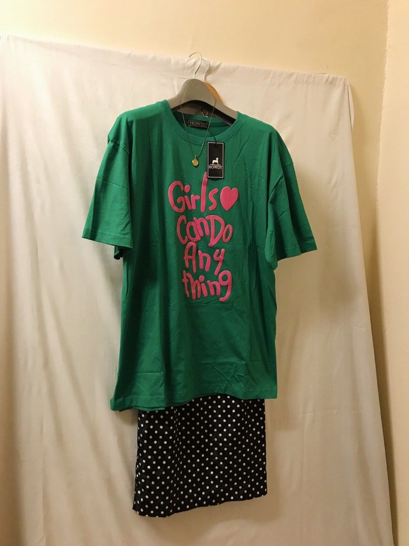 Statement oversized shirt (Category: Shirts) located in Manila. Submitted by 414studio (Listing ID 1468042365, Image 3). Description: Brand new with tag Free size Fits small to medium Good quality In good condition (Scarf and accessories are not included) .