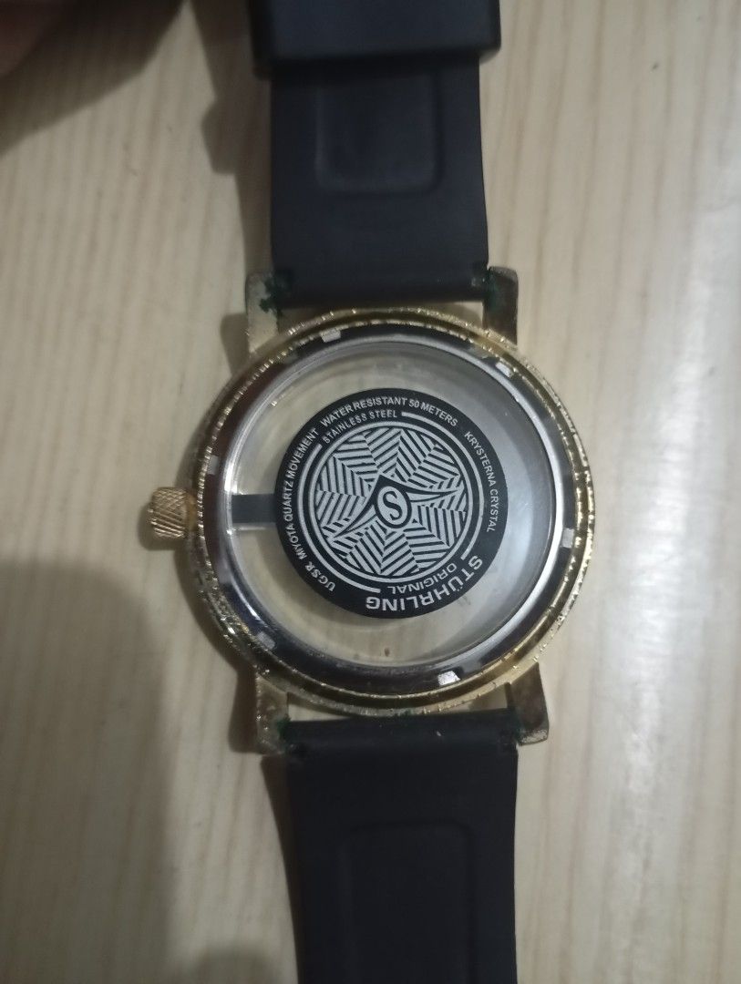Sthurling (Category: Men's Watches) located in Las Pinas. Submitted by quick_deals_great_finds2 (Listing ID 1468035372, Image 3). Description: Original good working condition Quartz with battery 42mm large.