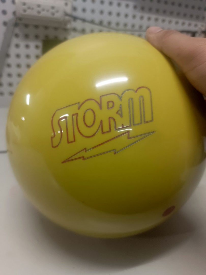 Storm Sun Storm Limited Edition Bowling Ball (Category: Billiards and Bowling) located in Quezon City. Submitted by kysler24 (Listing ID 1467978204, Image 2). Description: - Model: Limited Edition Storm Sun Storm bowling ball - Color: Bright yellow with classic Sun Storm graphics and lightning bolt logo - Accessories: Pre-drilled with pink finger inserts - Condition: Ready for the lanes - Perfect for: League play, spare arsenal, or retro collecti