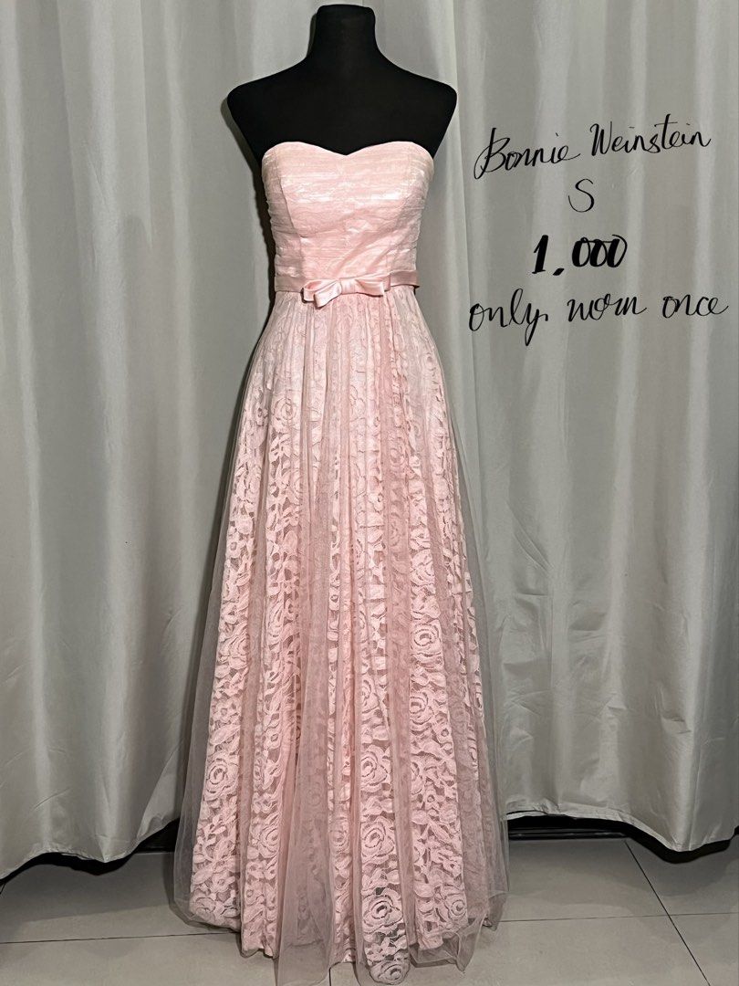 Strapless pink lace formal gown (Category: Evening dresses & gowns) located in Las Pinas. Submitted by jilanah (Listing ID 1468036566, Image 1). Description: .