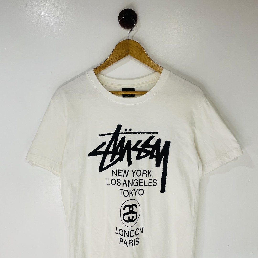 Stüssy Worldtour (Category: Tshirts & Polo Shirts ) located in Cavite. Submitted by ferrerapparel. (Listing ID 1467853019, Image 2). Description: Excellent condition Color rate:9.5/10 M-L Need wash.