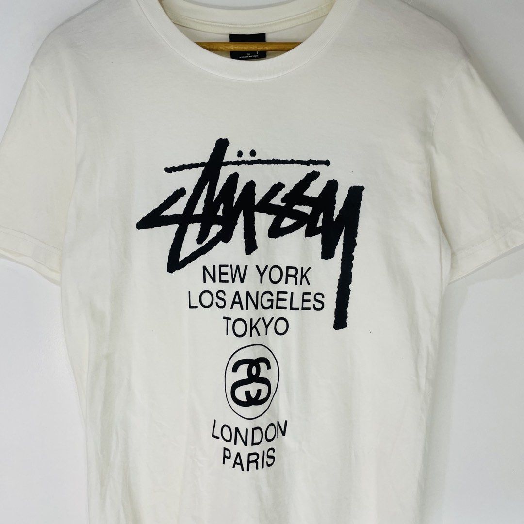 Stüssy Worldtour (Category: Tshirts & Polo Shirts ) located in Cavite. Submitted by ferrerapparel. (Listing ID 1467853019, Image 3). Description: Excellent condition Color rate:9.5/10 M-L Need wash.