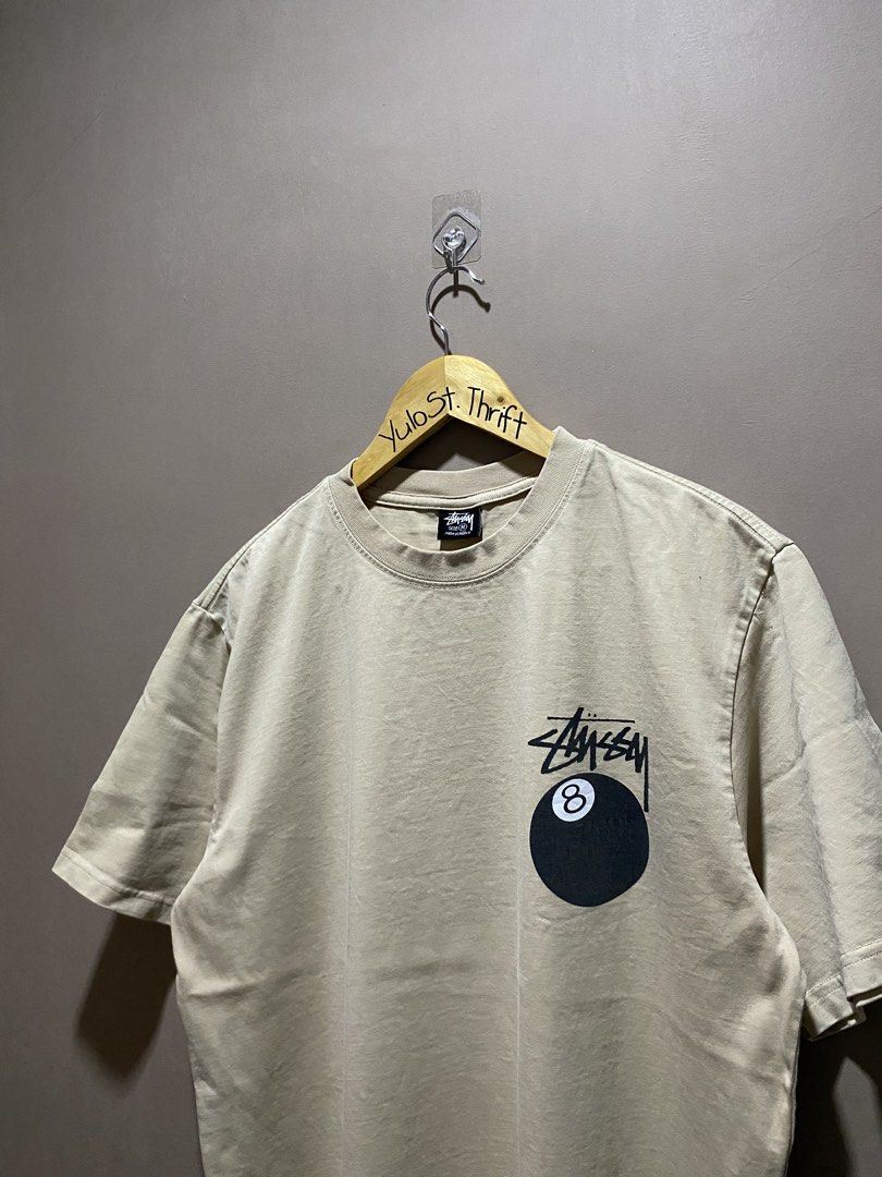 Stussy (Category: Tshirts & Polo Shirts ) located in Iloilo. Submitted by yulostreet.thrift (Listing ID 1467988945, Image 3). Description: Stussy 8 ball tee Medium on tags Complete tags 22Wx28L Best fit large Features a small print on the front and a mega print on the back. Heavy cotton material. 9.7/10 CR Excellent condition.