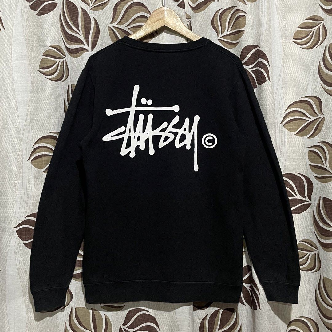Stussy Basic Mullet Crewneck Sweatshirt (Category: Coats, Jackets and Outerwear) located in Pandi. Submitted by 28hundreds (Listing ID 1467950111, Image 1). Description: Stussy Basic Mullet Crewneck Sweatshirt W 23 • L 27.5 (medium to large) excellent condition 9+/10, authentic see detailed pics to appreciate the piece thank you. *color may vary due to lightning* - 1280 nego +sf bulacan.