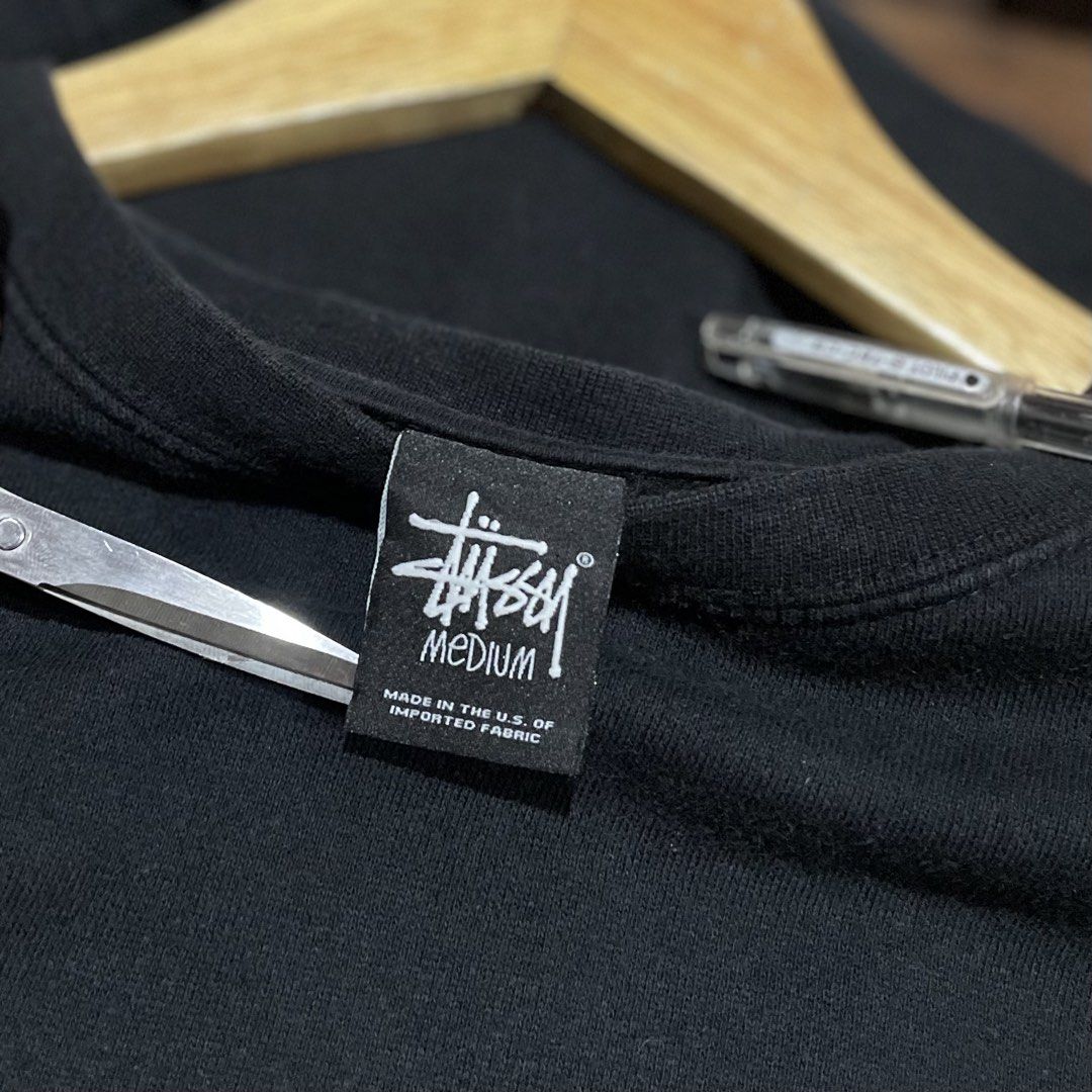 Stussy Basic Mullet Crewneck Sweatshirt (Category: Coats, Jackets and Outerwear) located in Pandi. Submitted by 28hundreds (Listing ID 1467950111, Image 3). Description: Stussy Basic Mullet Crewneck Sweatshirt W 23 • L 27.5 (medium to large) excellent condition 9+/10, authentic see detailed pics to appreciate the piece thank you. *color may vary due to lightning* - 1280 nego +sf bulacan.
