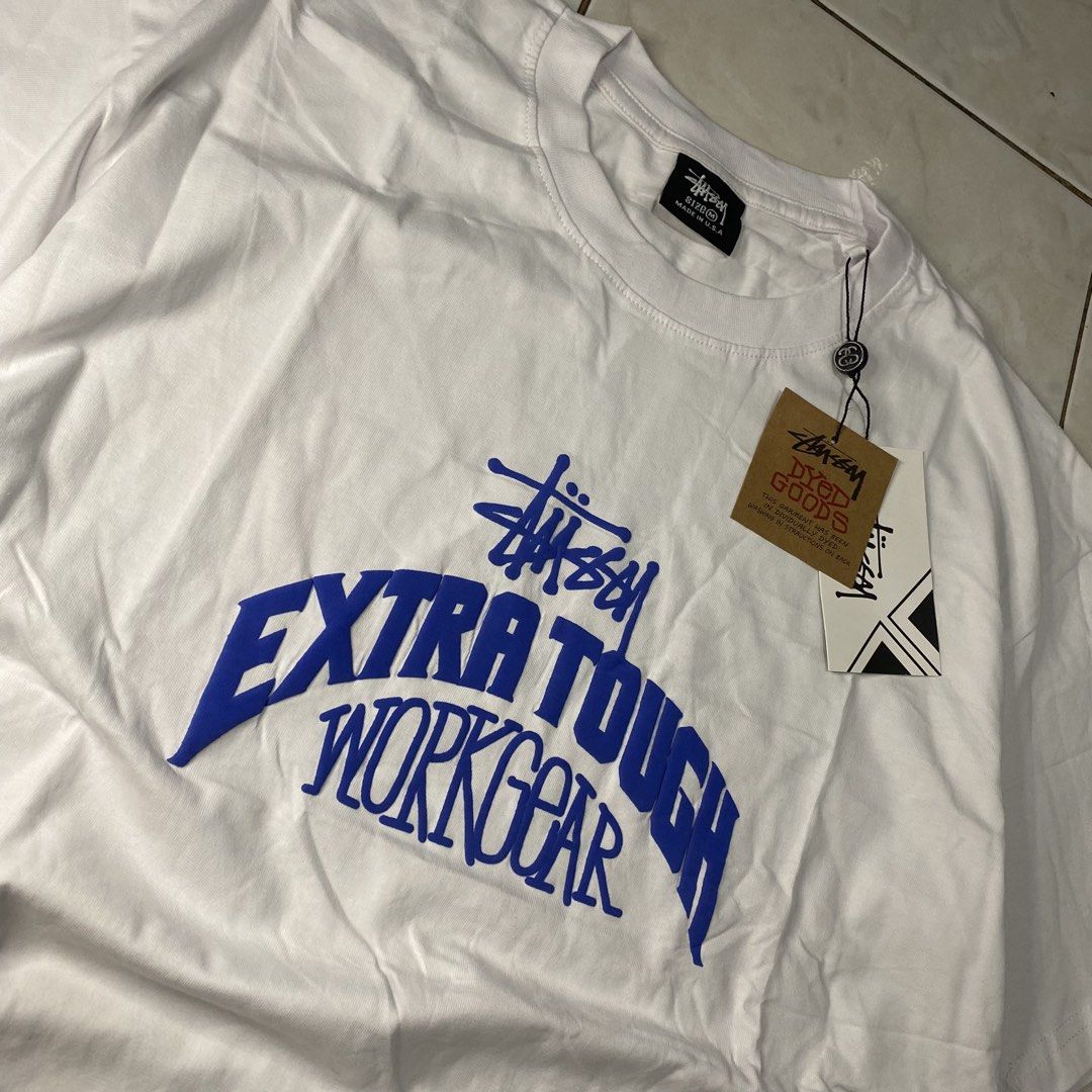 Stussy Extra Tough Workwear (Category: Activewear) located in Bacoor. Submitted by fitcart (Listing ID 1467950108, Image 3). Description: Size: M Dimes: 27 × 21 Fabric: Cotton Condition: Good Condition Color Rate: 9/10 Issue: None Price: ₱350.