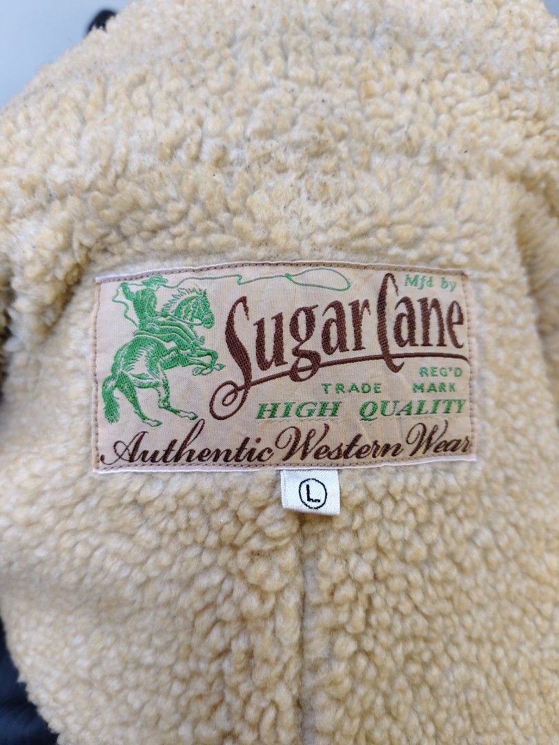 Sugarcane toyo enterprise (large on tag) (Category: Coats, Jackets and Outerwear) located in Baguio. Submitted by archival_thrifted.ph. (Listing ID 1467903064, Image 2). Description: FOR SALE‼️ . SUGARCANE TOYO ENTERPRISE .EXCELLENT CONDITION .NORMAL SIGNS OF USAGE .SIZE LARGE ON TAG .PHP 1850 PLUS SF .❌❌ COP/COD .MOP GCASH .COURIER J&T .BAGUIO AREA .DM FOR SURE BUYER TY.