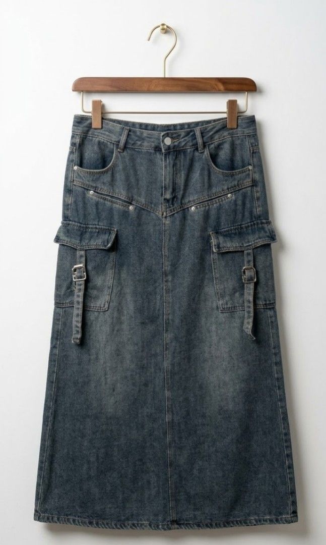 Super Maxi Denim Skirts size 30 (Category: Skirts) located in Manila. Submitted by ms_jhules (Listing ID 1467847230, Image 1). Description: 🏷️LARGE • ₱400.⁰⁰ LOCATION: PARAÑAQUE 💳 𝗠𝗼𝗱𝗲 𝗼𝗳 𝗣𝗮𝘆𝗺𝗲𝗻𝘁 GCash/cash 🛒J&T REGULAR SHIPPING OR LALAMOVE ⚠️ No joy miner/bogus buyer will be posting 👊 ❌NO RETURN, ❌ NO REFUND ❌NO EXCHANGE 🔅R U L E S • R U L E S • R U L E S🔅 ■ Strictly 1 day reservation ONLY ■ Again, No return/No exchange.