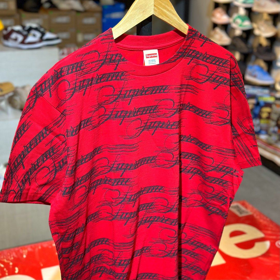 Supreme FW26 Script Tee Red (Category: Tshirts & Polo Shirts ) located in Quezon City. Submitted by inside_plug (Listing ID 1467906181, Image 2). Description: For Sale Supreme FW26 Script Tee Red - Large Brandnew Dm us to purchase.
